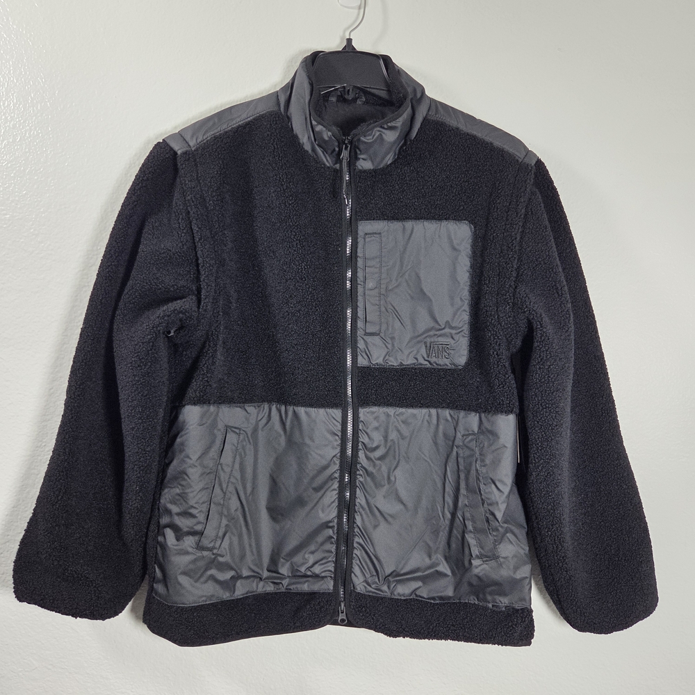 Vans MTE Navigate Highpile Jacket Black Fleece Men's NWT